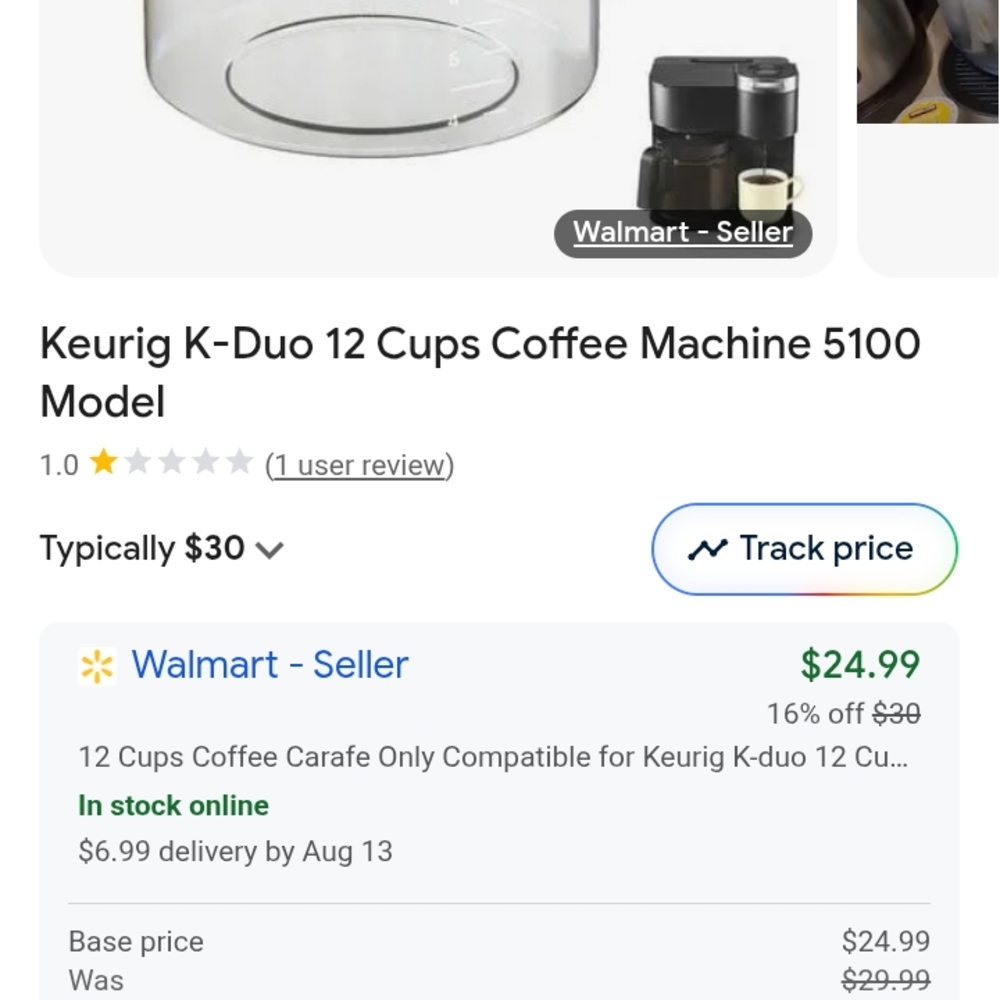 Keurig K-Duo 12 Cups Coffee Machine